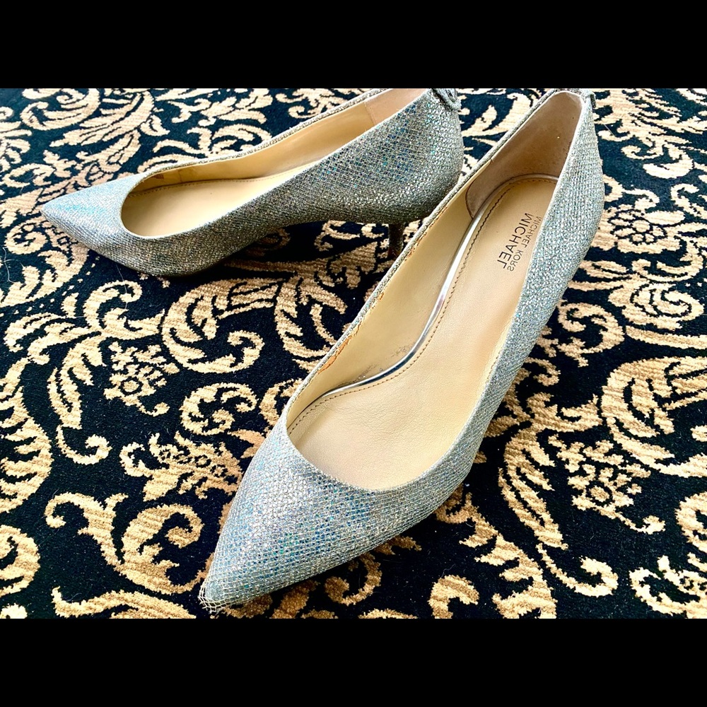 Silver Glittery Heels